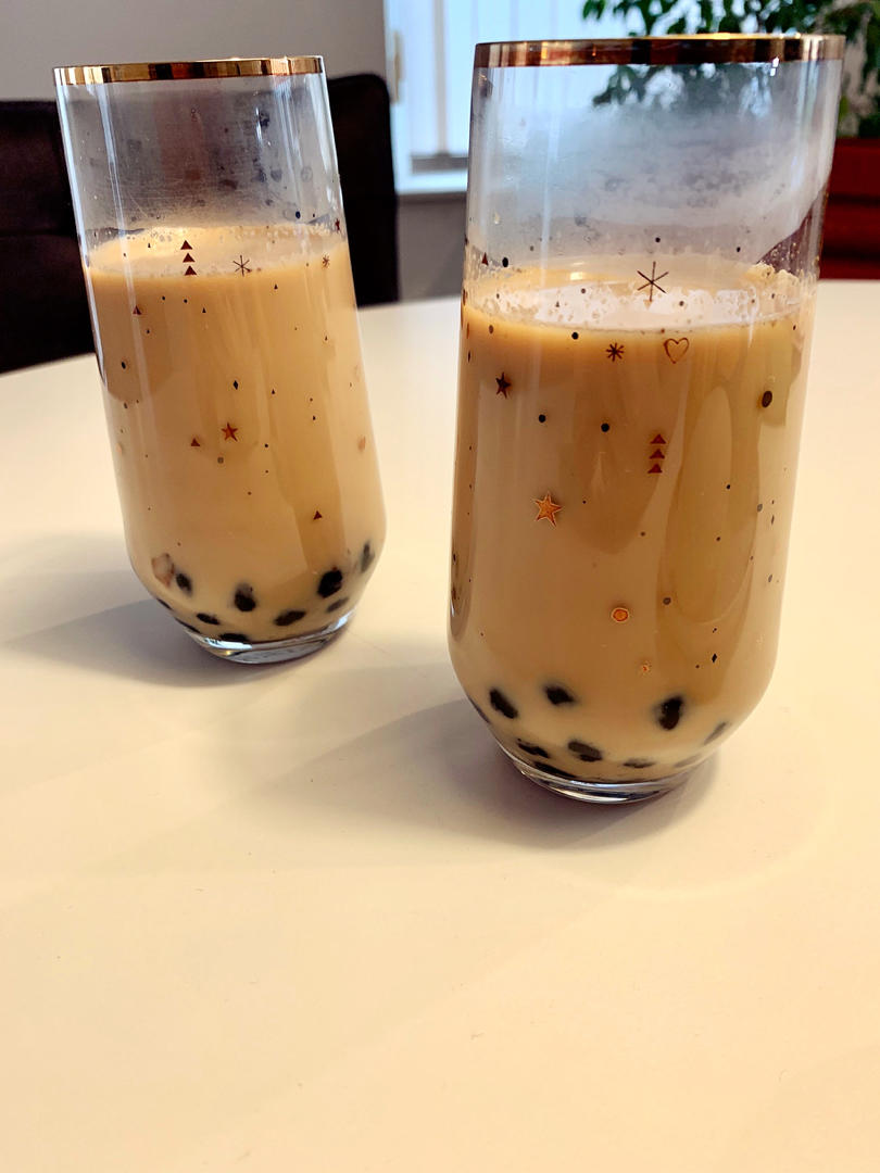 黑糖珍珠奶茶~味道不逊色于奶茶店