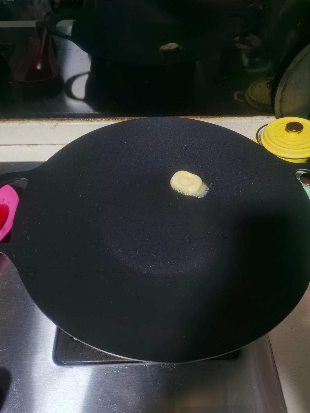 👆【烤肉锅打卡戳这】芝士泡菜饼-3月美食日记打卡