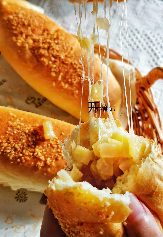 ㊙️一口爆浆~完美拉丝的蔬菜芝士面包
