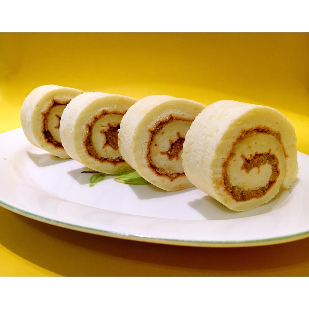 杜子mama做的(无油低糖)奶香蛋白蛋糕卷