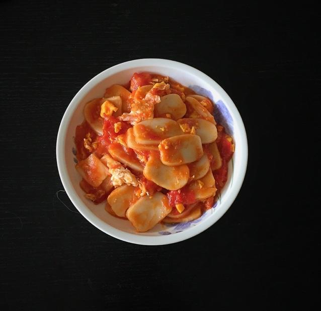 番茄鸡蛋煮年糕