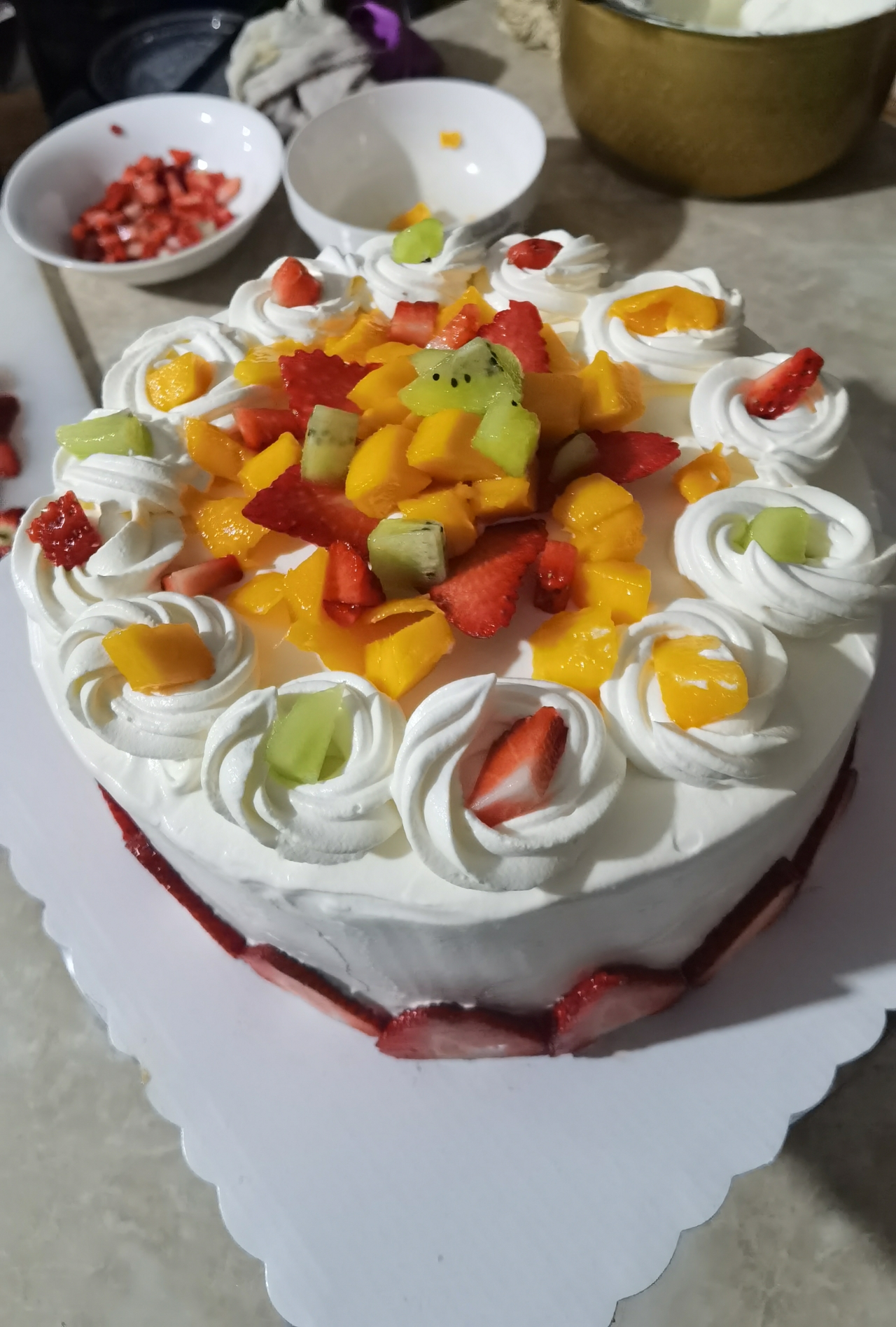 八寸草莓🍓生日蛋糕DIY