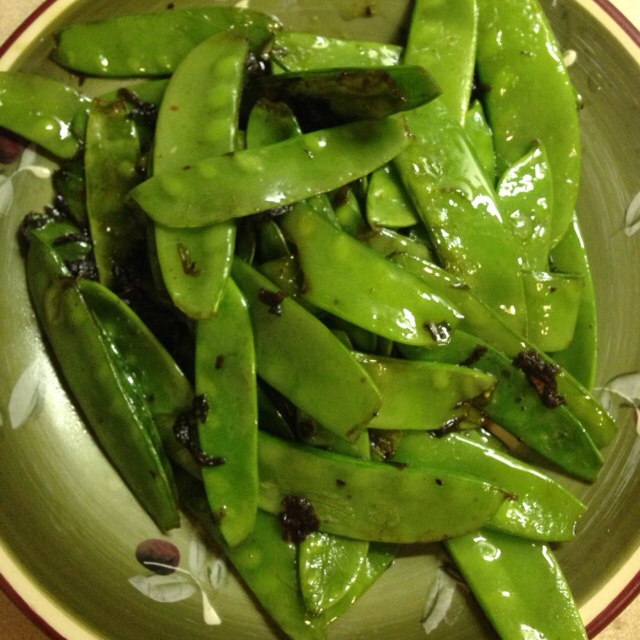 橄榄菜炒荷兰豆