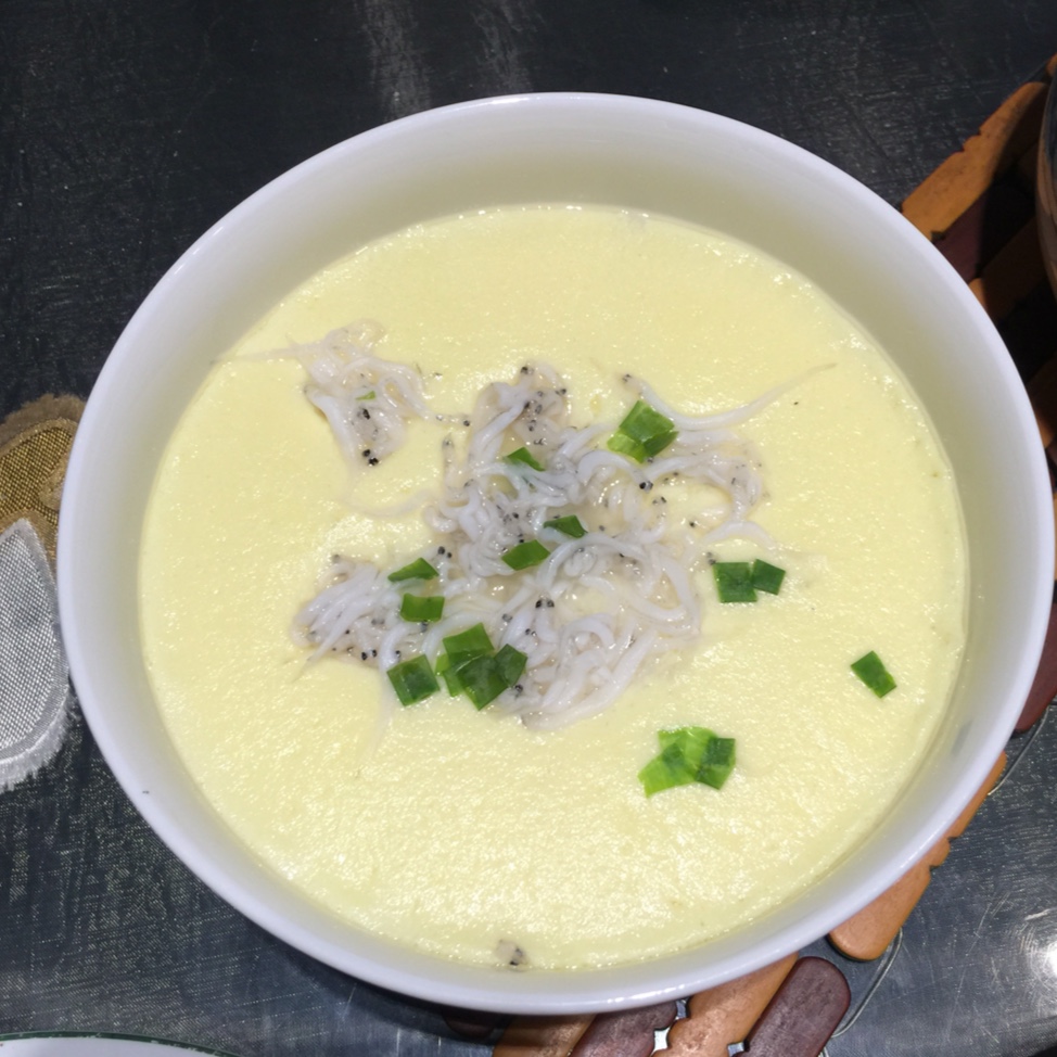 xd8780做的银鱼蒸蛋