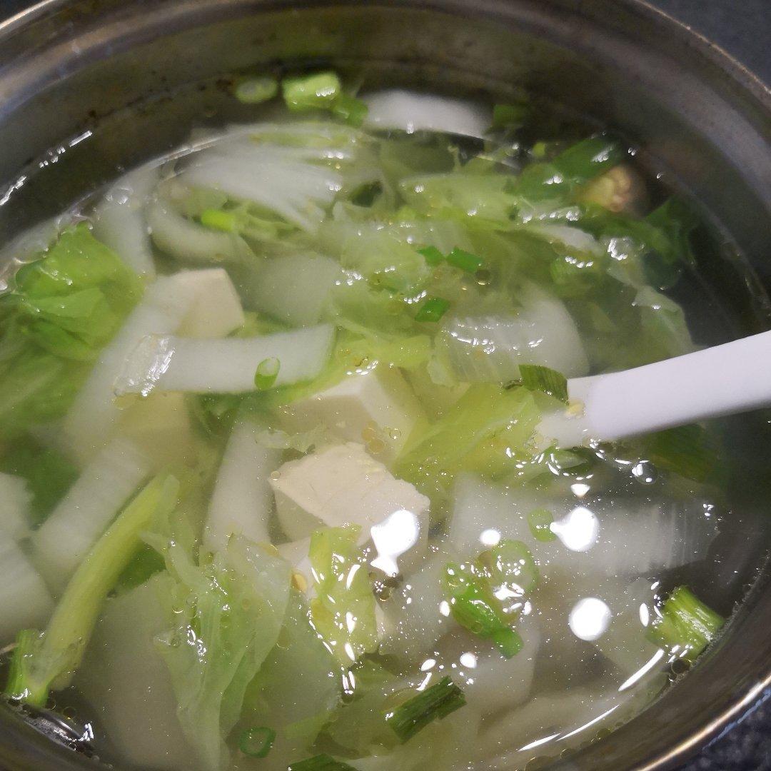 白菜豆腐汤