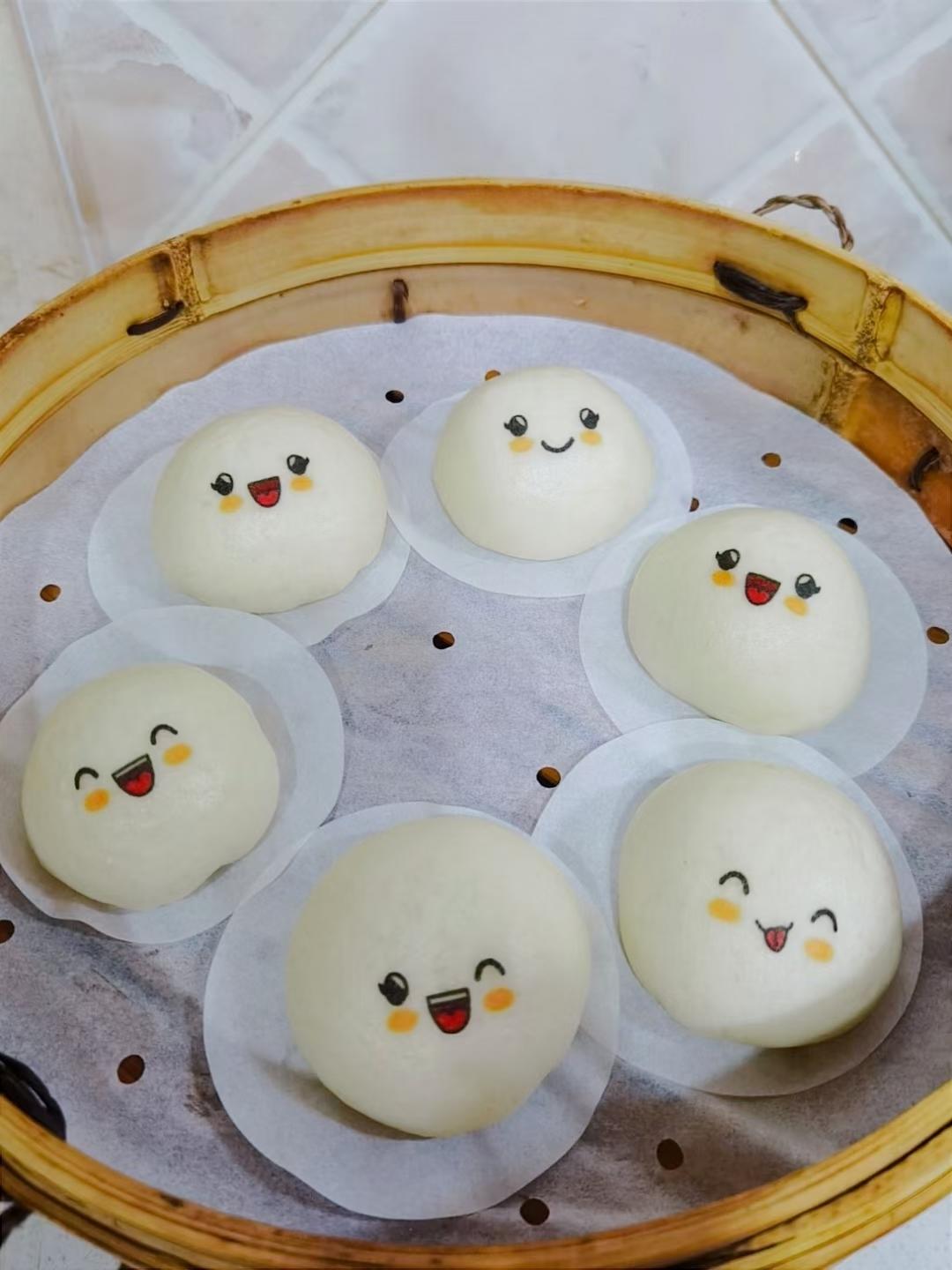超好吃有豆豆的豆沙包，一次发酵（红豆包）