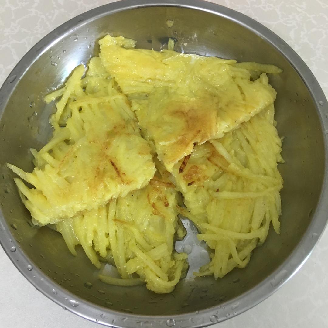 土豆丝鸡蛋饼