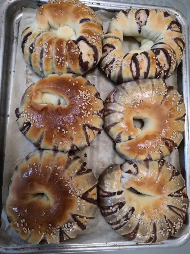 童年的记忆～豆沙面包圈烤箱版 简单易做新手必成功！