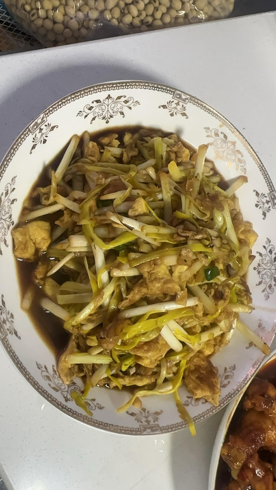 蒜苗炒鸡蛋