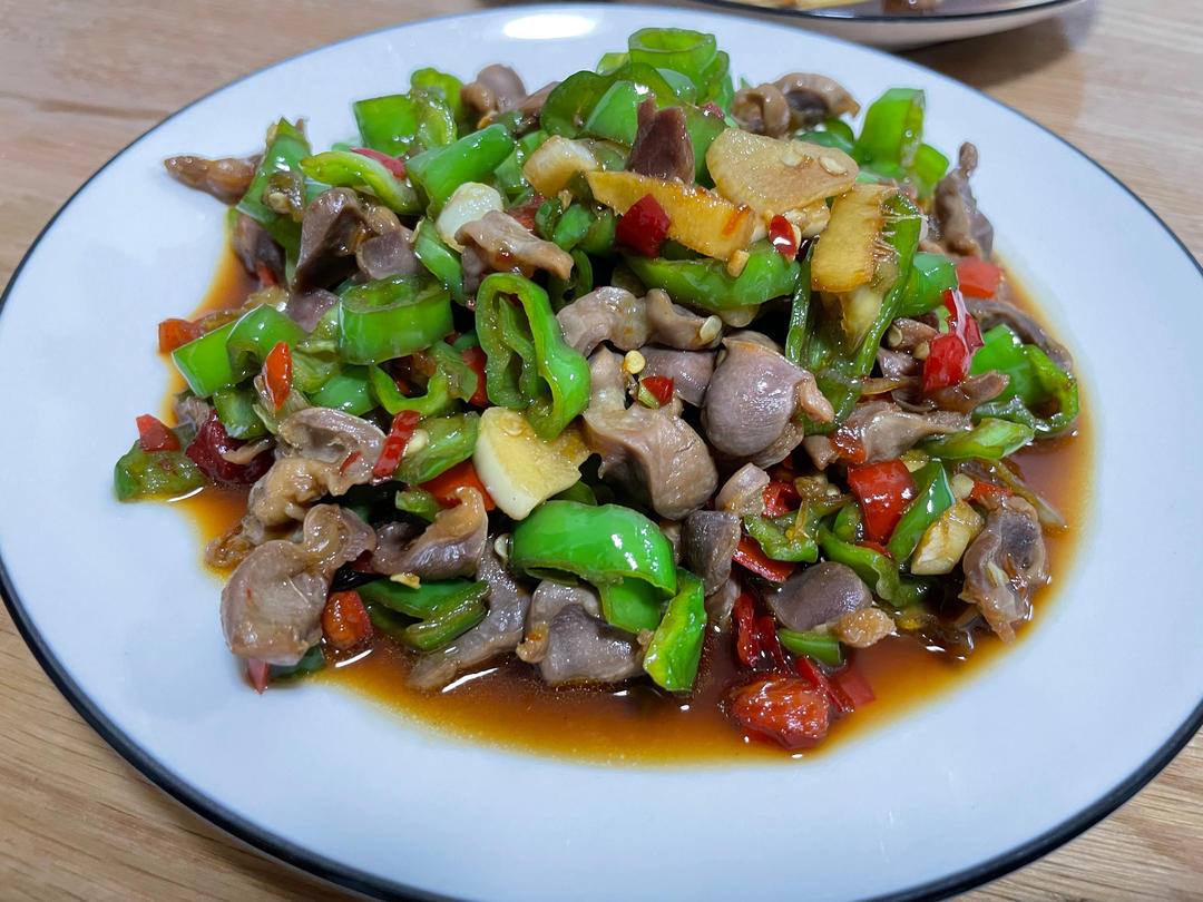 小炒鸡胗