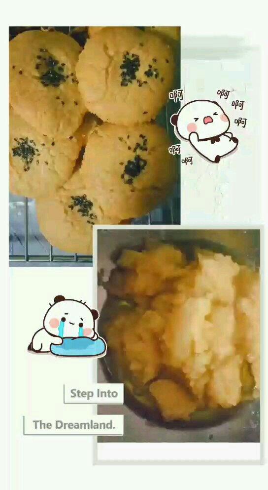 玉米油版桃酥的最佳比例，别再刷蛋黄液了
