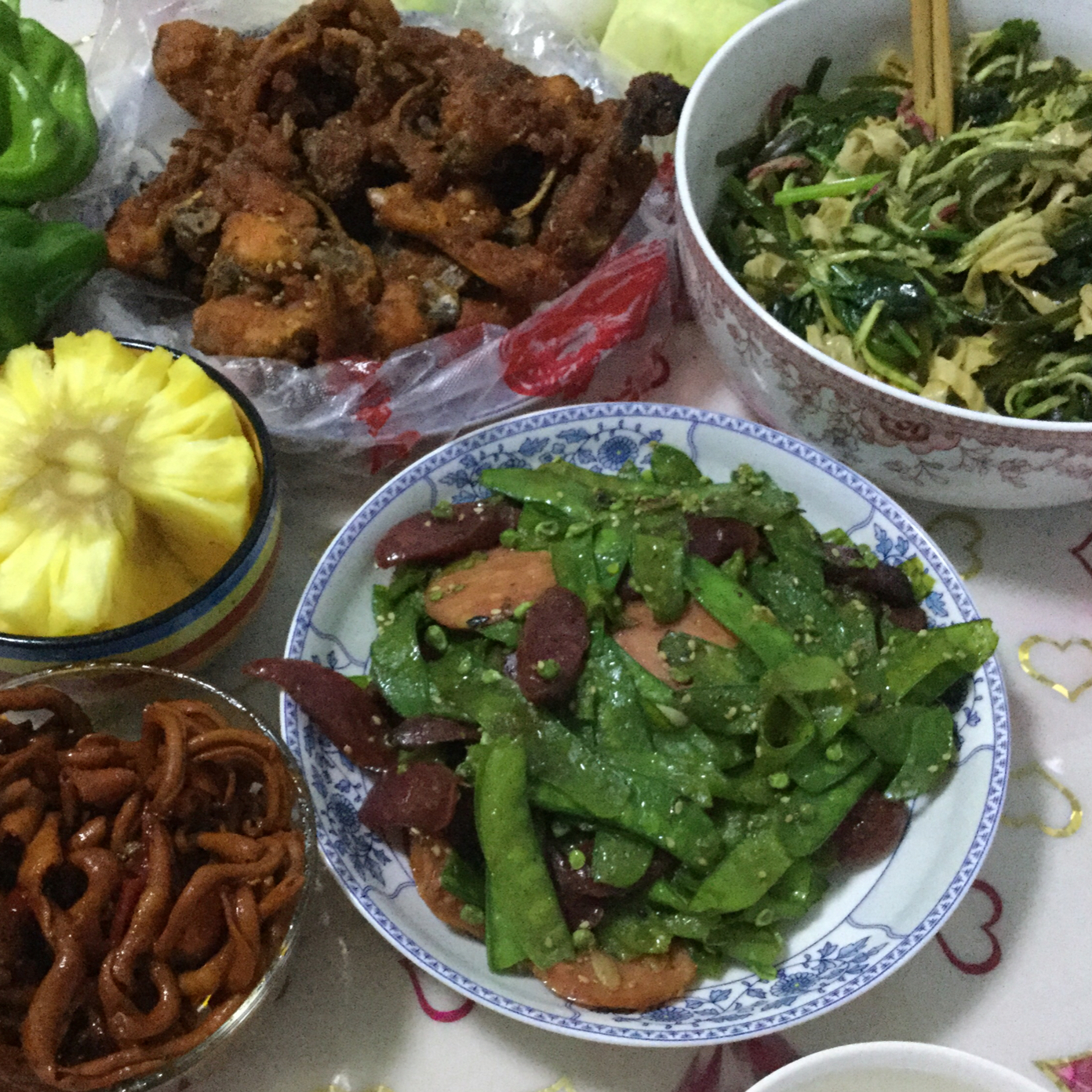 荷兰豆炒腊肠