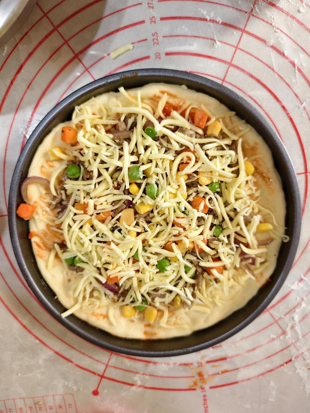 黑椒牛肉厚底披萨