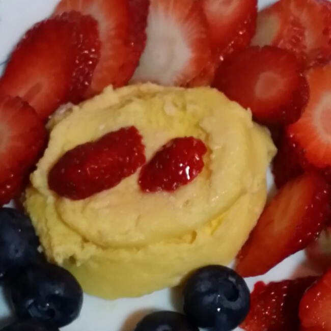 懒人食|1分钟微波炉柠檬酸奶小蛋糕（无油低脂版）