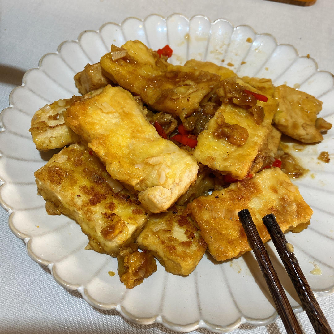 爆汁香煎豆腐