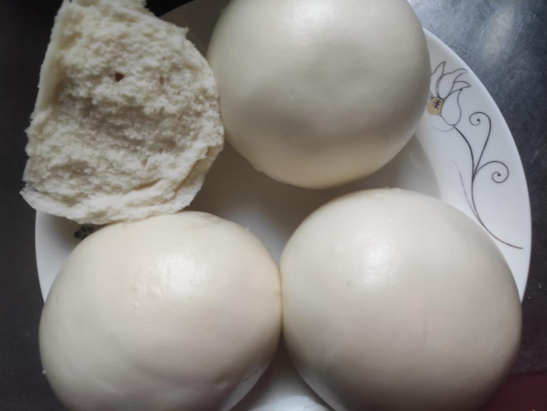 烫面馒头（一次发酵，个个水光肌）
