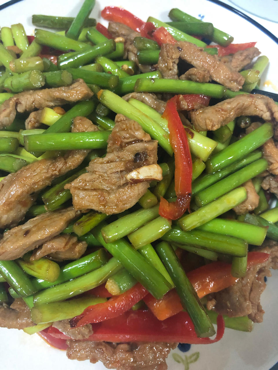 蒜薹炒肉丝