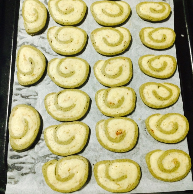 抹茶香蕉双拼饼干