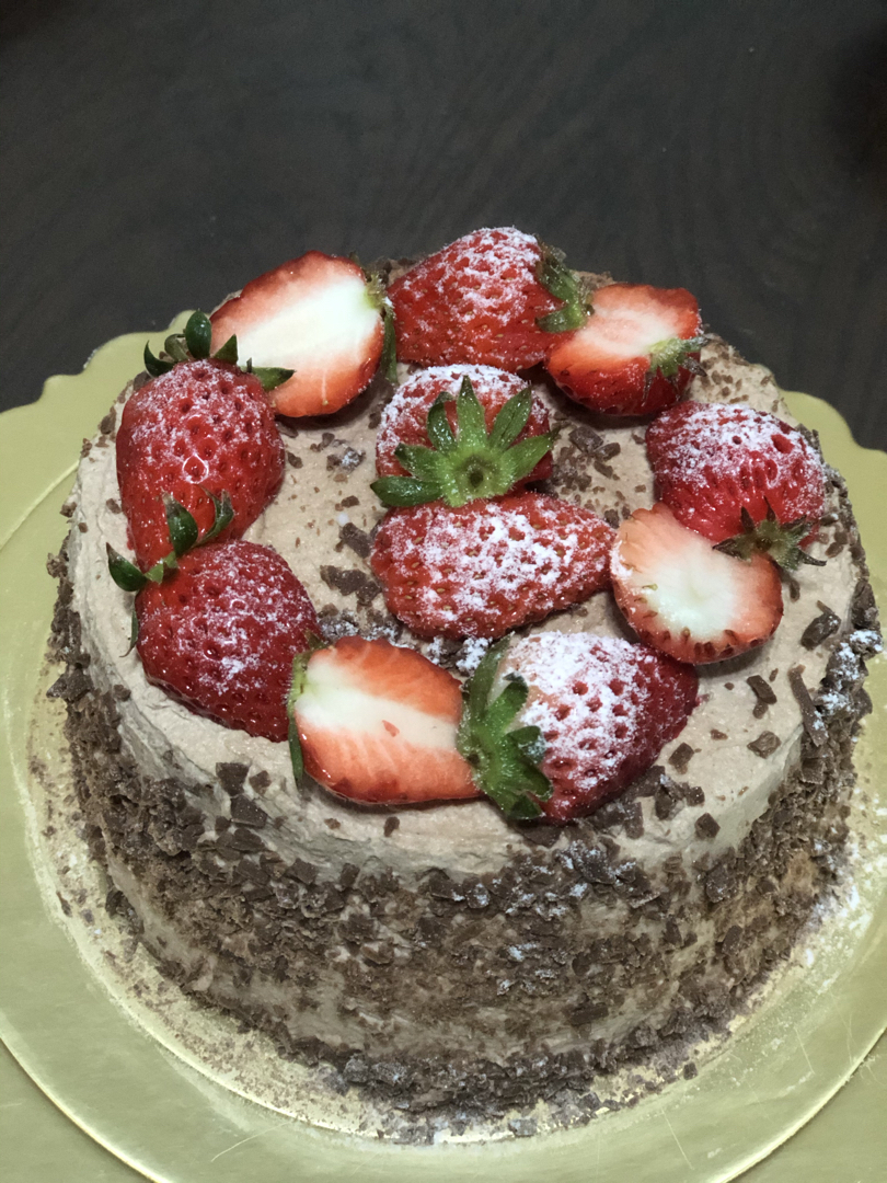 简单易做的巧克力生日蛋糕（6寸）