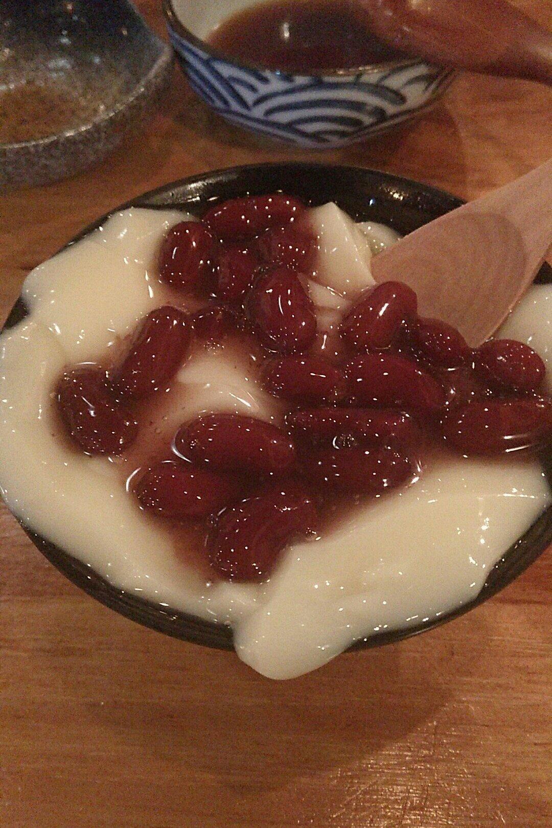 莞暄做的蜜豆甜豆花