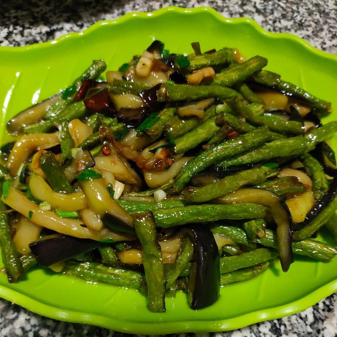 豇豆炒茄子