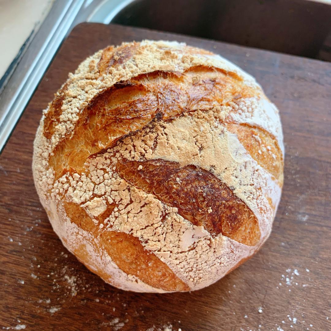 欧包，高含水，王后粉，石板，铸铁锅，迷你烤箱