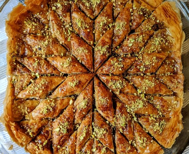 土耳其果仁蜜饼Baklava（含营养分析）的做法