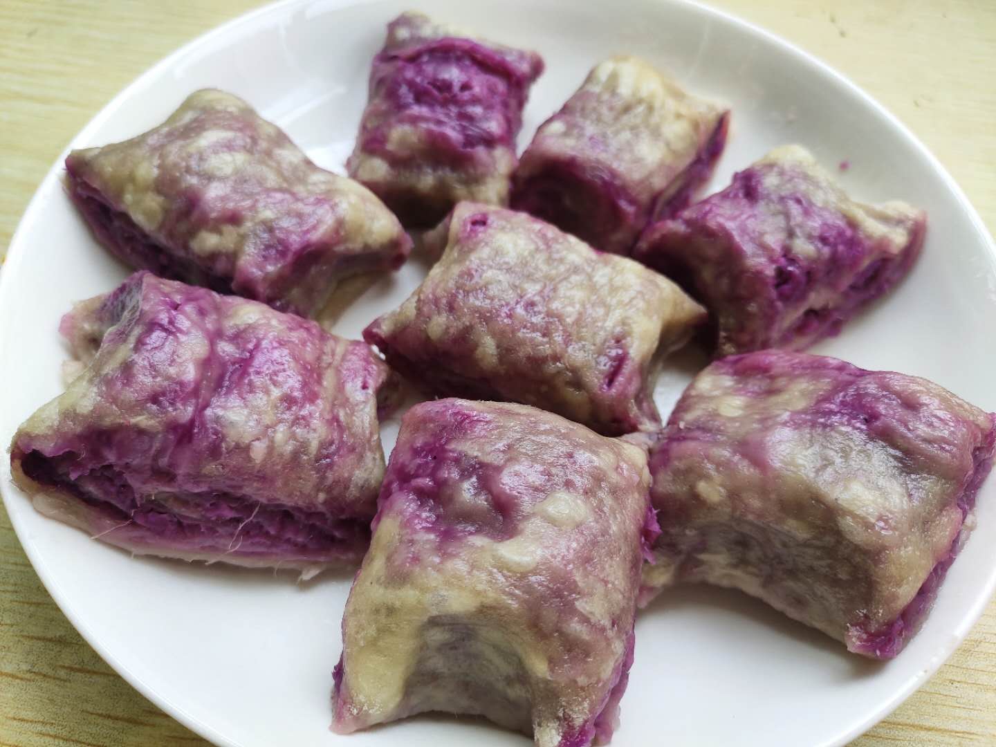 紫薯馒头水晶卷