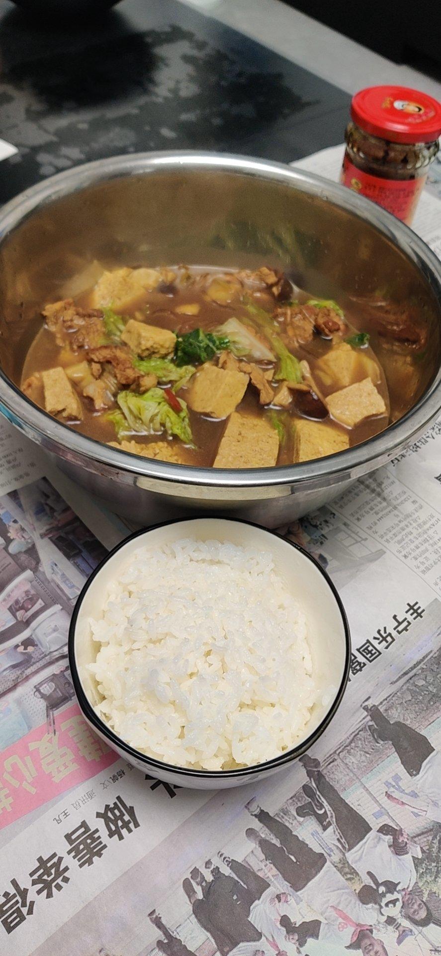 白菜豆腐炖粉条
