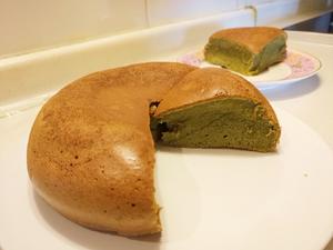 抹茶蜂蜜低糖蛋糕（电饭锅版）的做法 步骤13