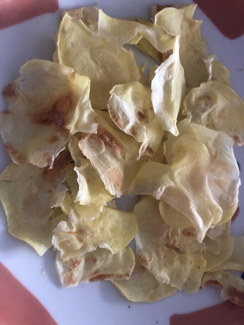 平底锅版健康无油孜然薯片