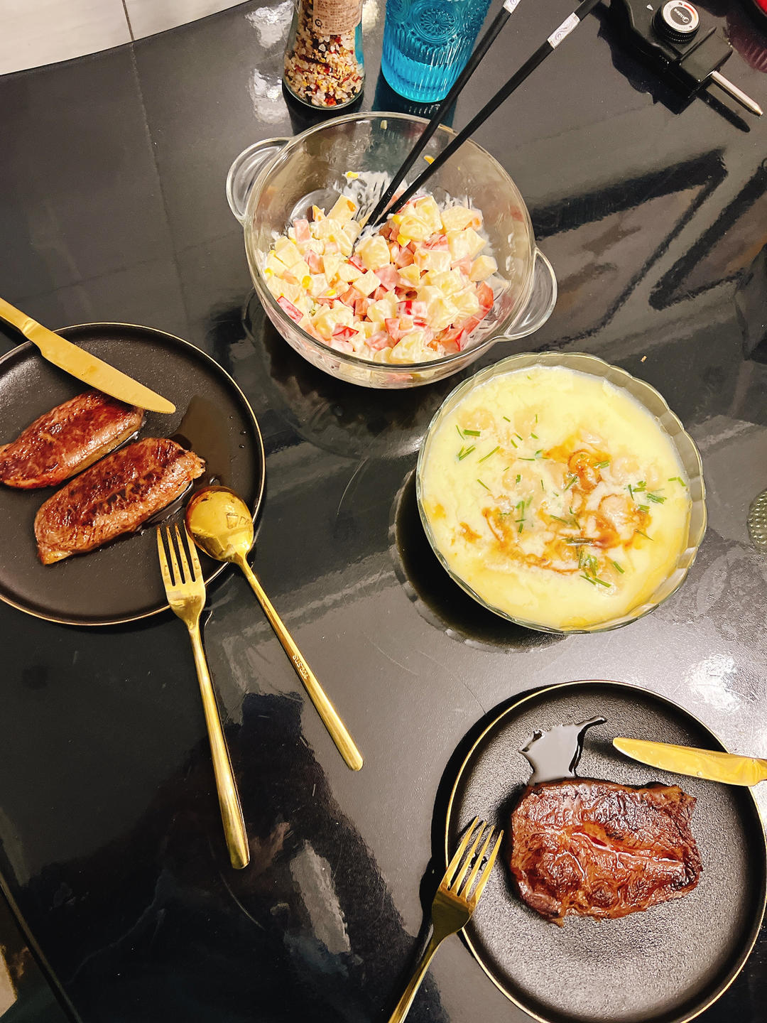 虾仁豆腐蒸水蛋
