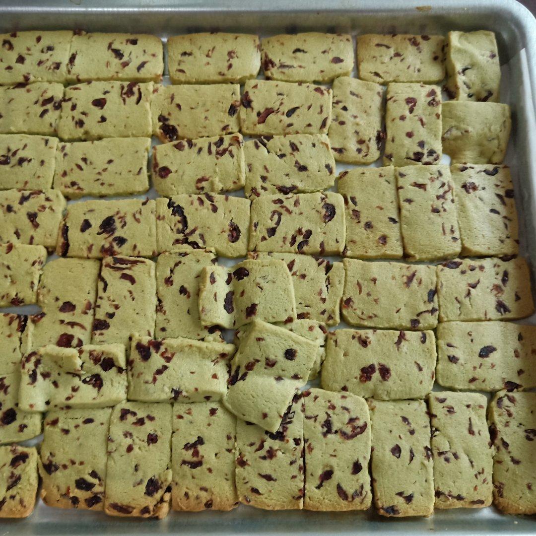 抹茶蔓越莓饼干
