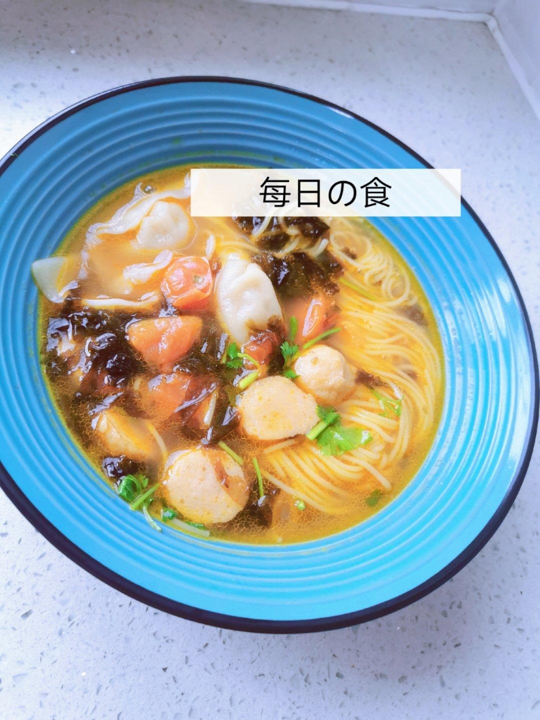 经典港式鲜虾云吞面