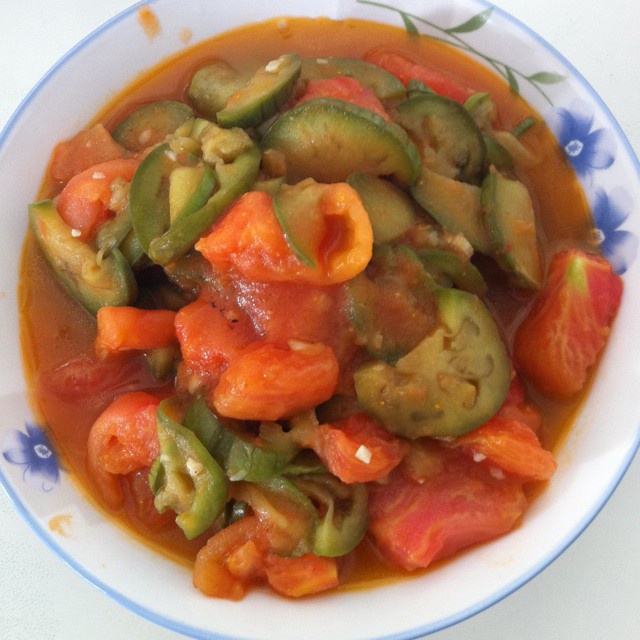 西葫芦烩番茄