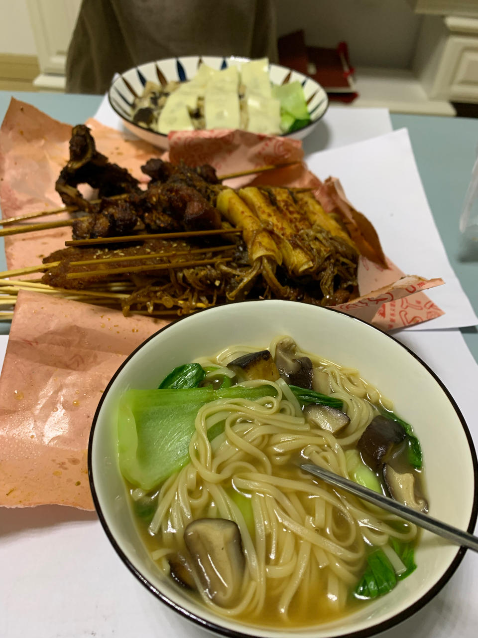 菌汤面条 看得见的香菇 尝得到的鲜美 这才是真正的菌汤