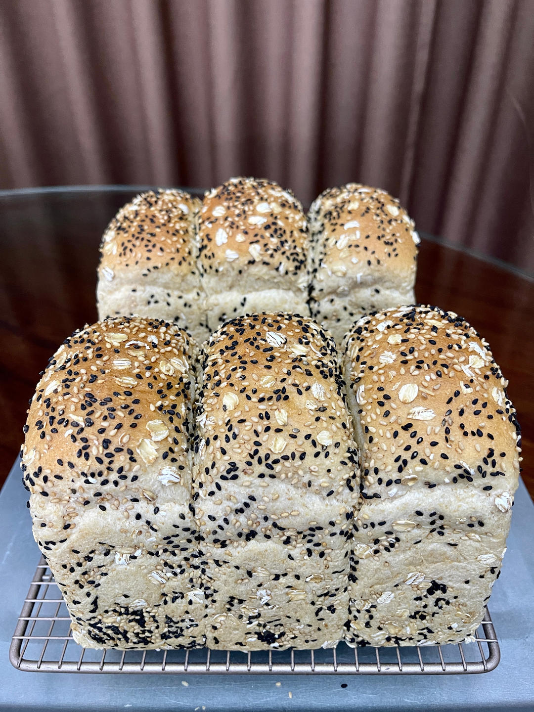 低糖高纤软妹子——杂粮全麦吐司🍞