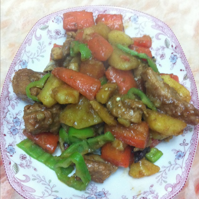 土豆炖排骨
