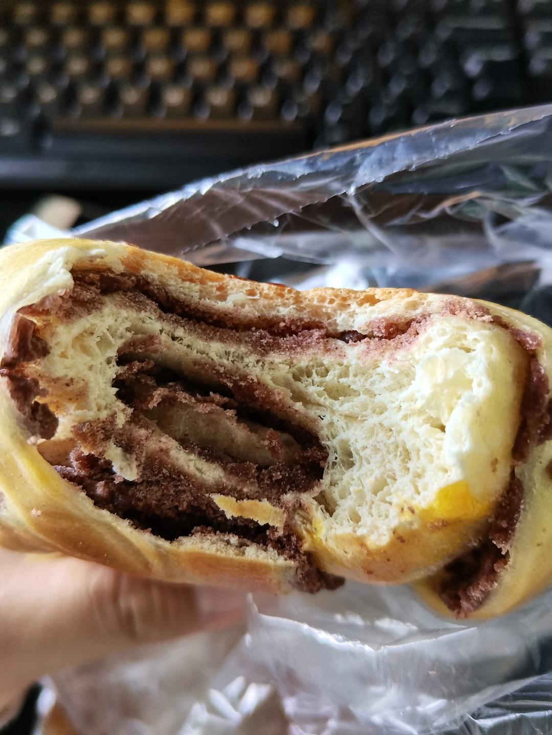 简单易学的红豆沙面包圈