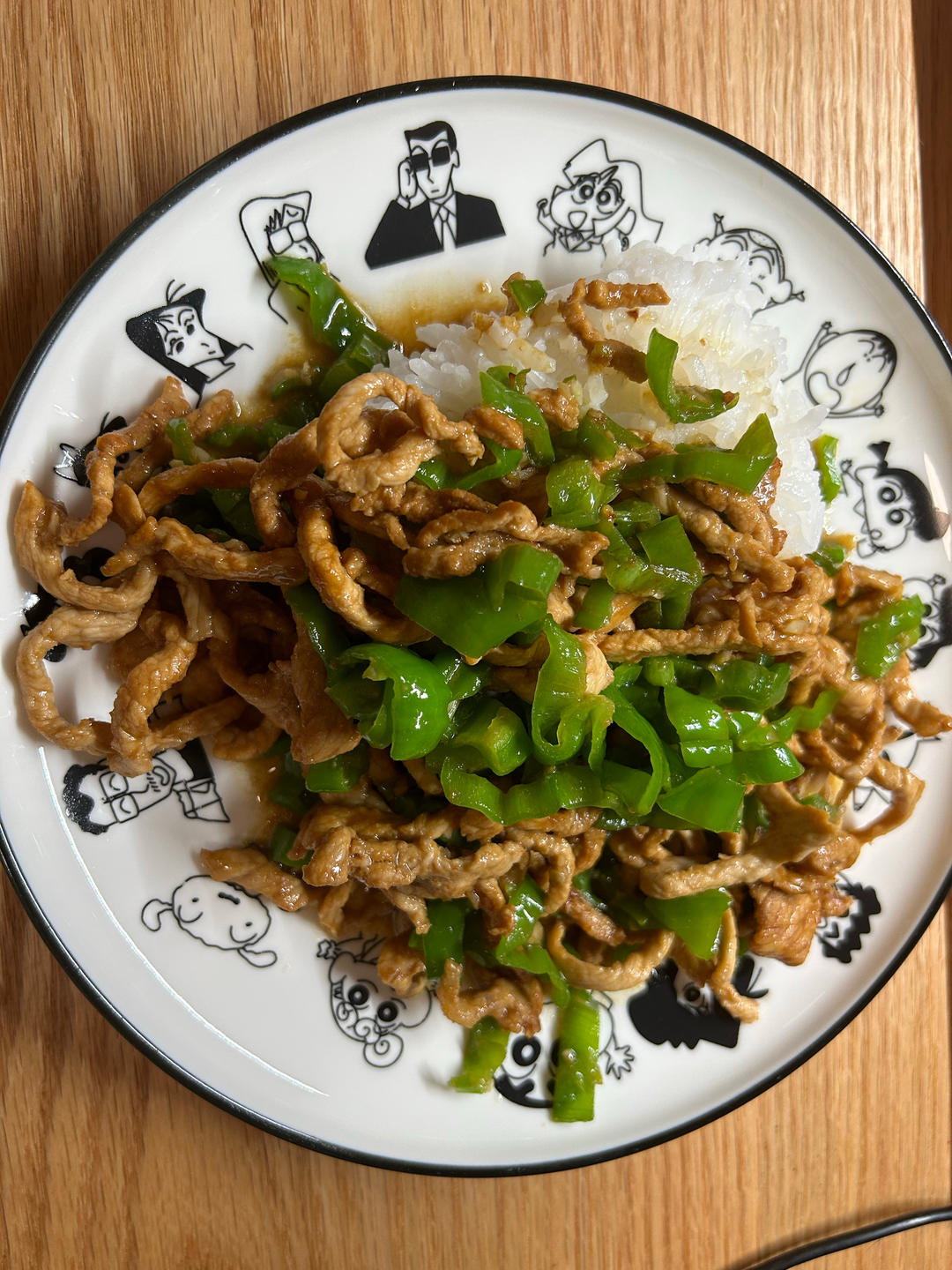 ‼️好吃到舔盘的青椒肉丝盖浇饭