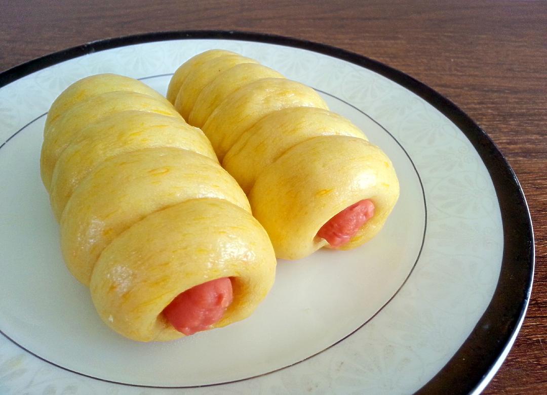 南瓜香肠卷[家简呈厨•私房面食]