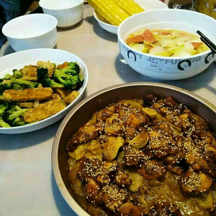 新奥尔良烤鸡腿土豆