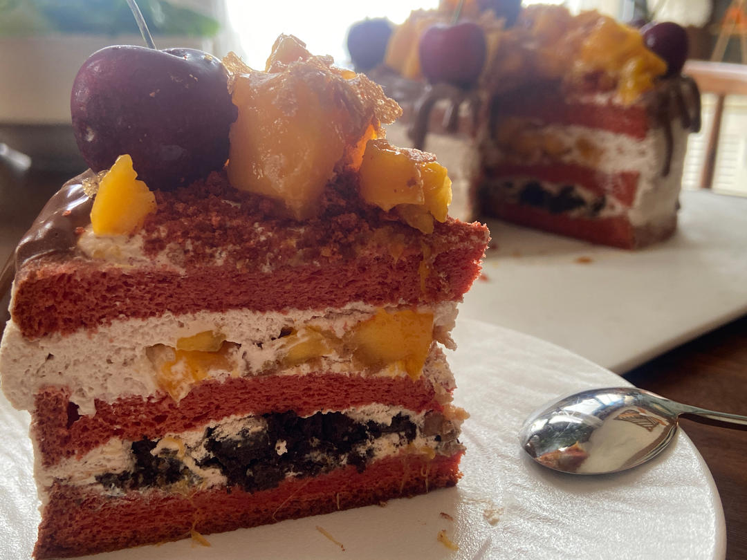 红丝绒裸蛋糕（6寸