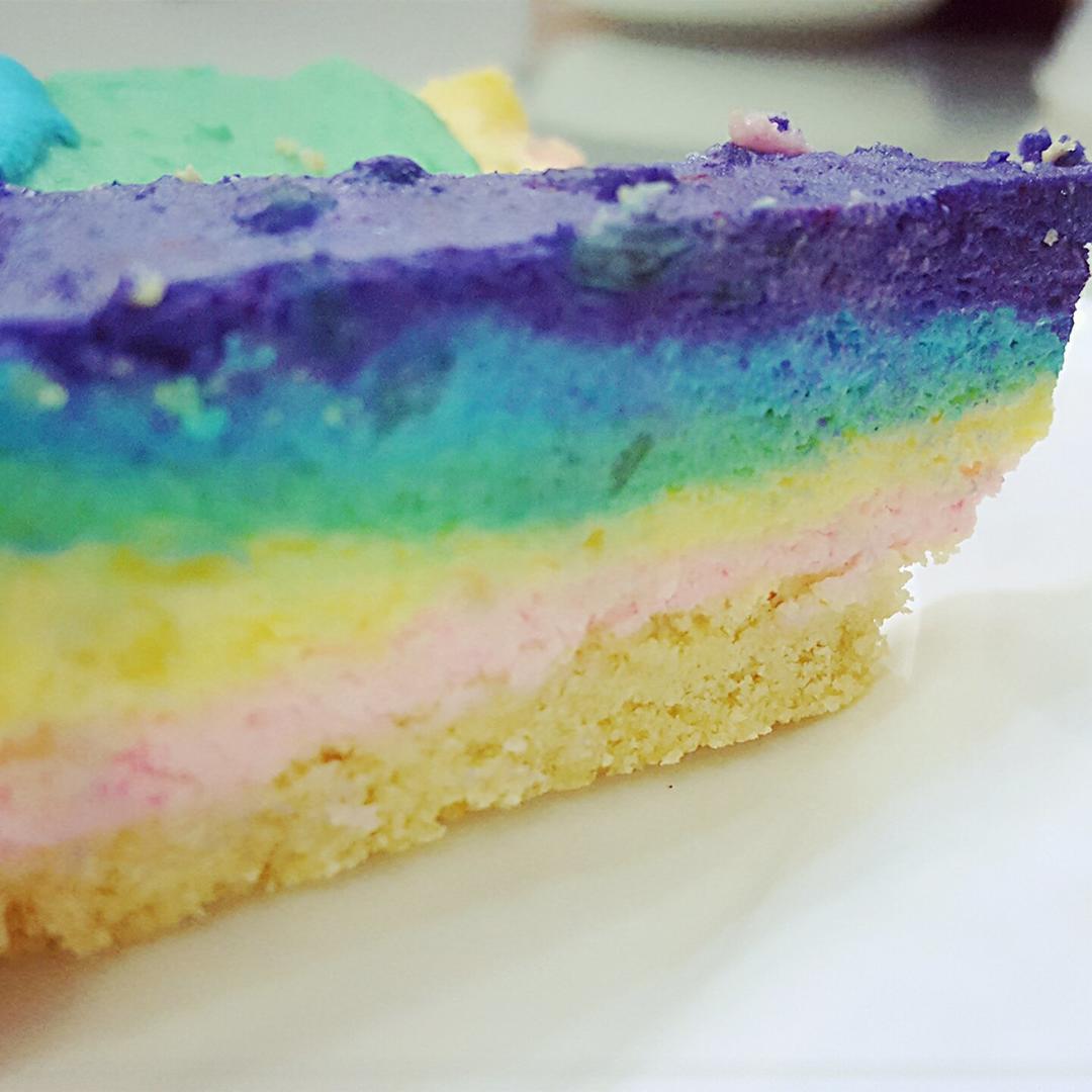 bugsbunny做的彩虹慕斯蛋糕