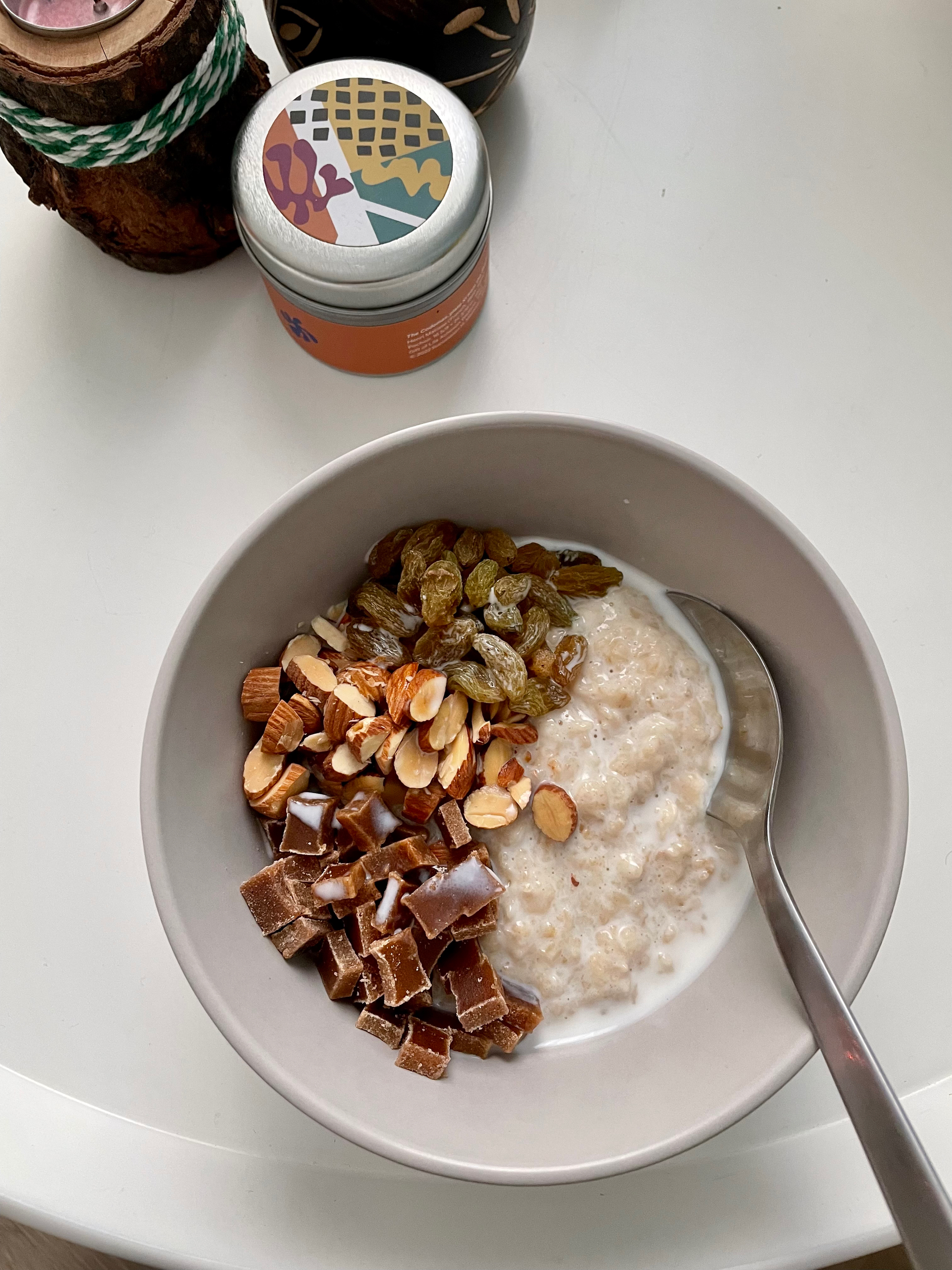 2分钟微波炉燕麦粥 2-min microwaved porridge