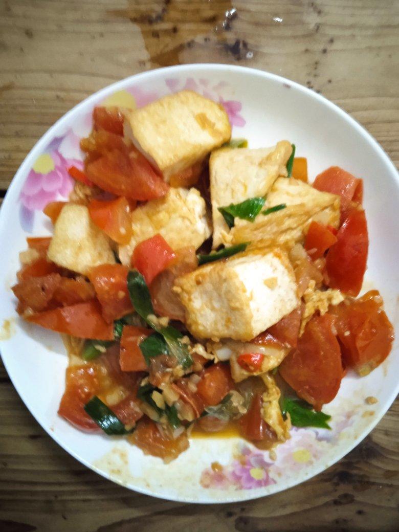 焖煎豆腐