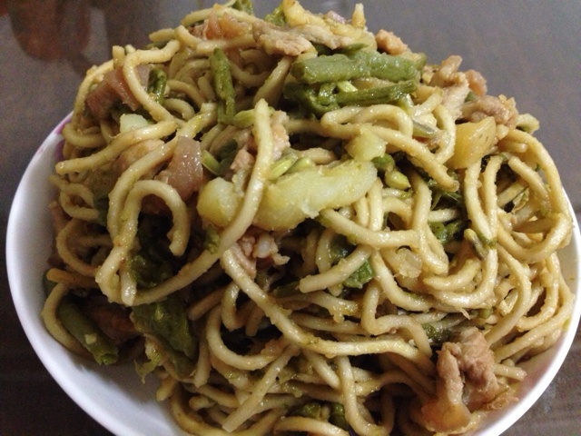 豆角焖面