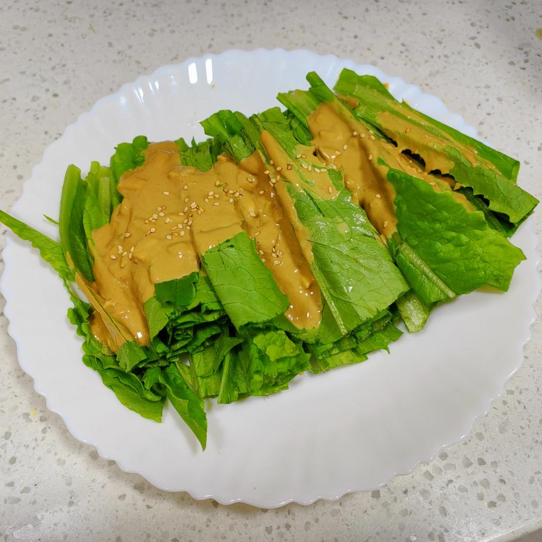 每次做都光盘的麻酱油麦菜
