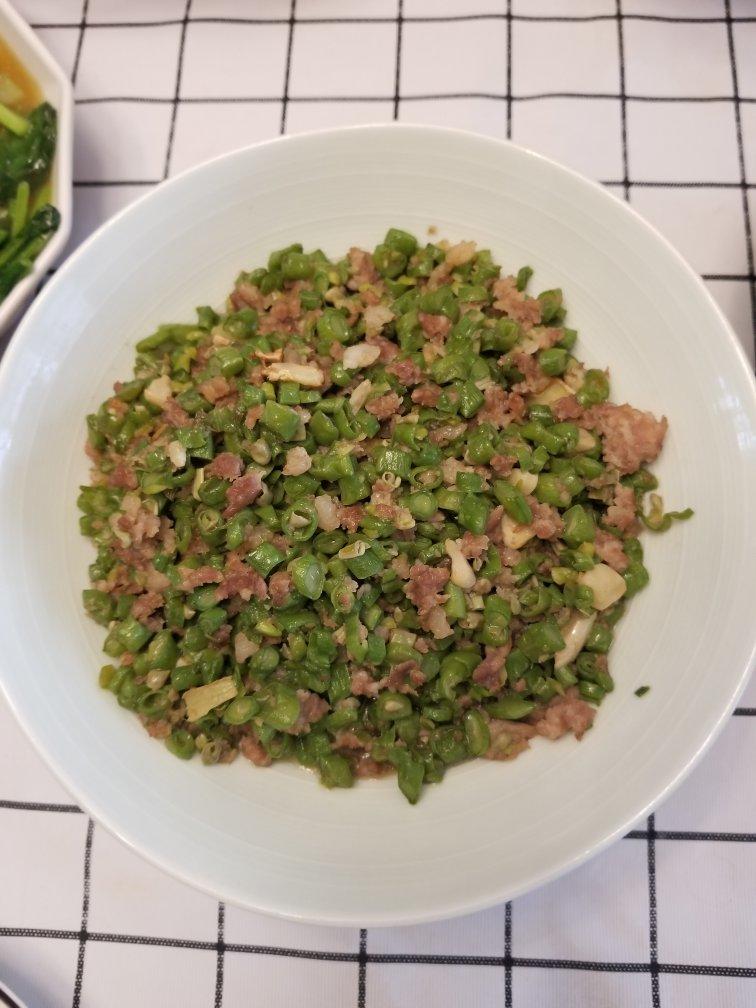 肉沫豆角下饭菜