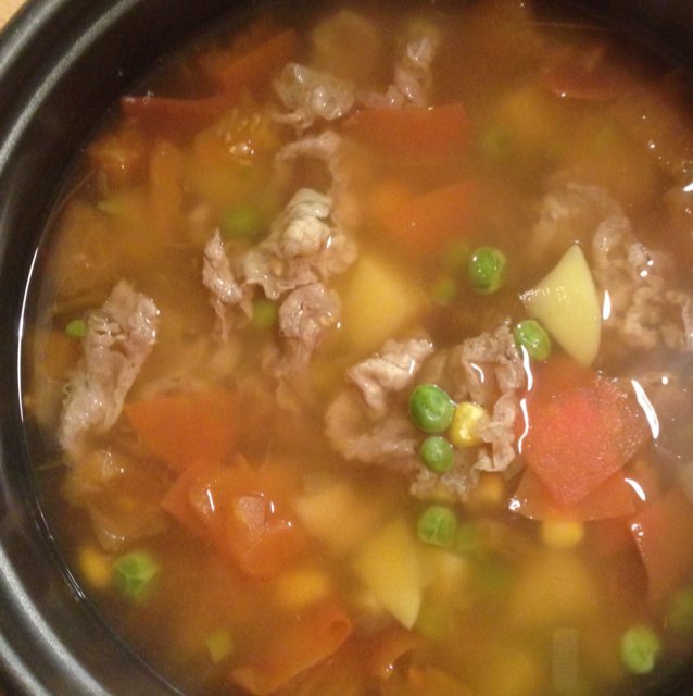 西红柿牛肉汤